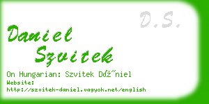 daniel szvitek business card